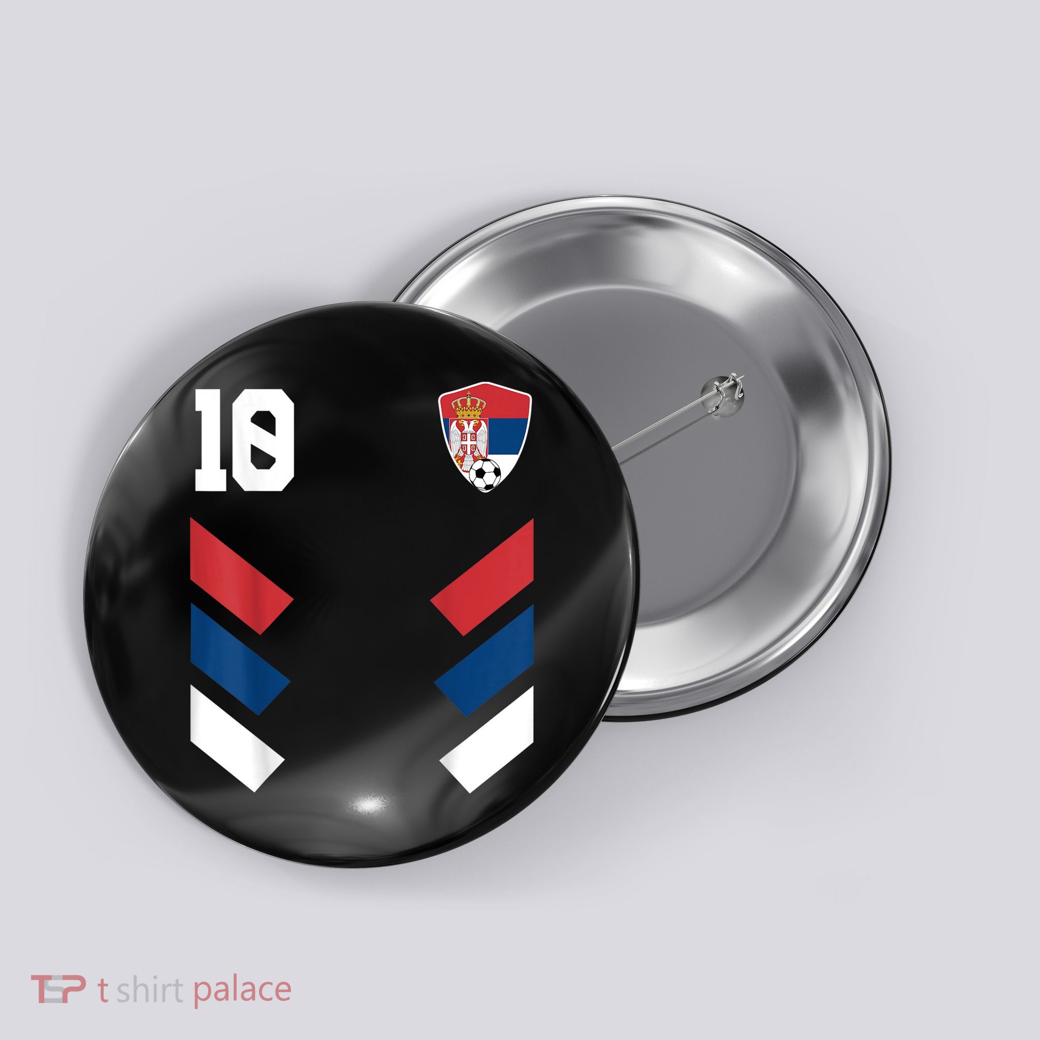 Serbia Soccer Jersey Serbian Football Shirt Flag Button