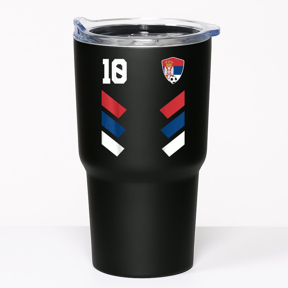 Serbia Soccer Jersey Serbian Football Shirt Flag Tumbler