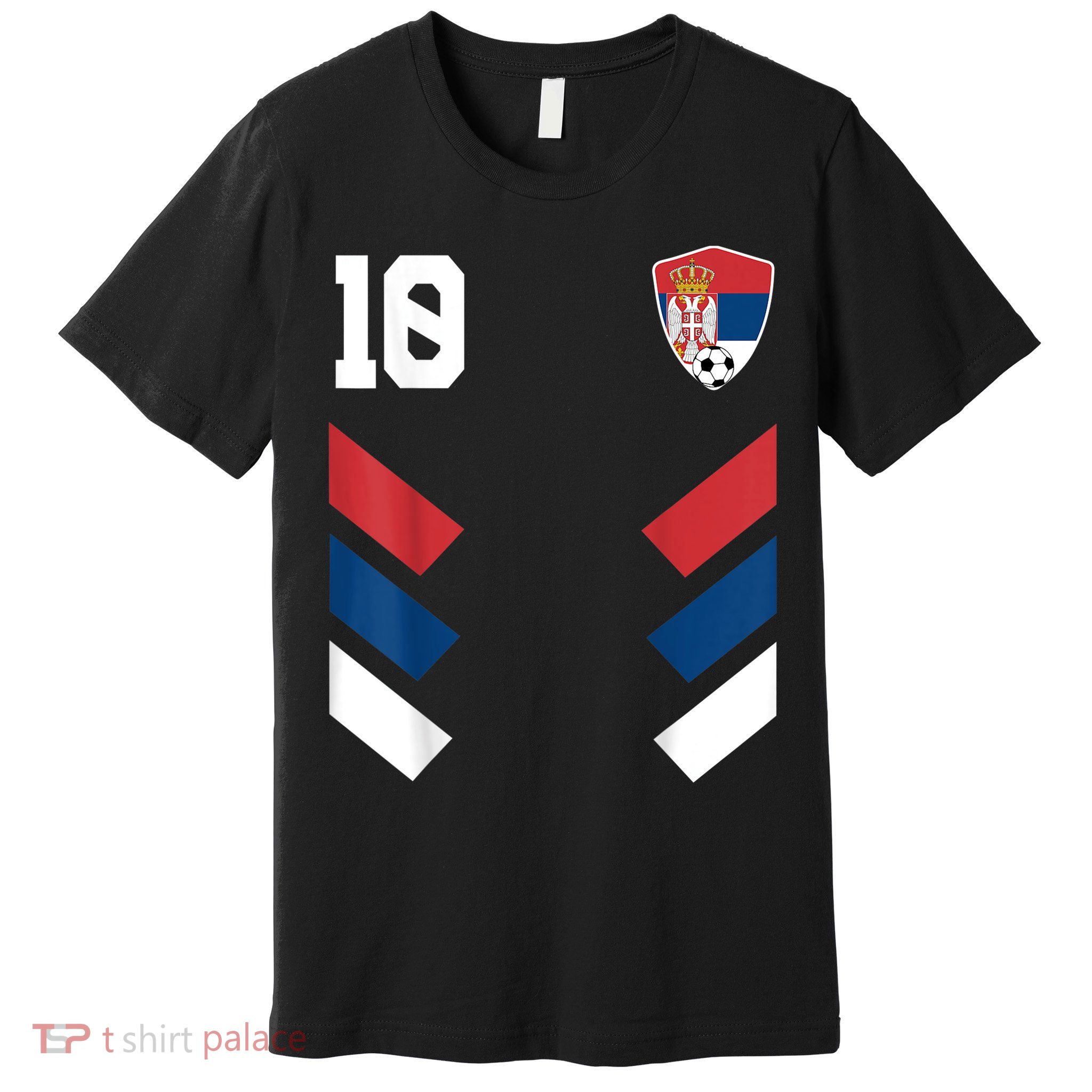 Serbia Soccer Jersey Serbian Football Shirt Flag Premium T-Shirt