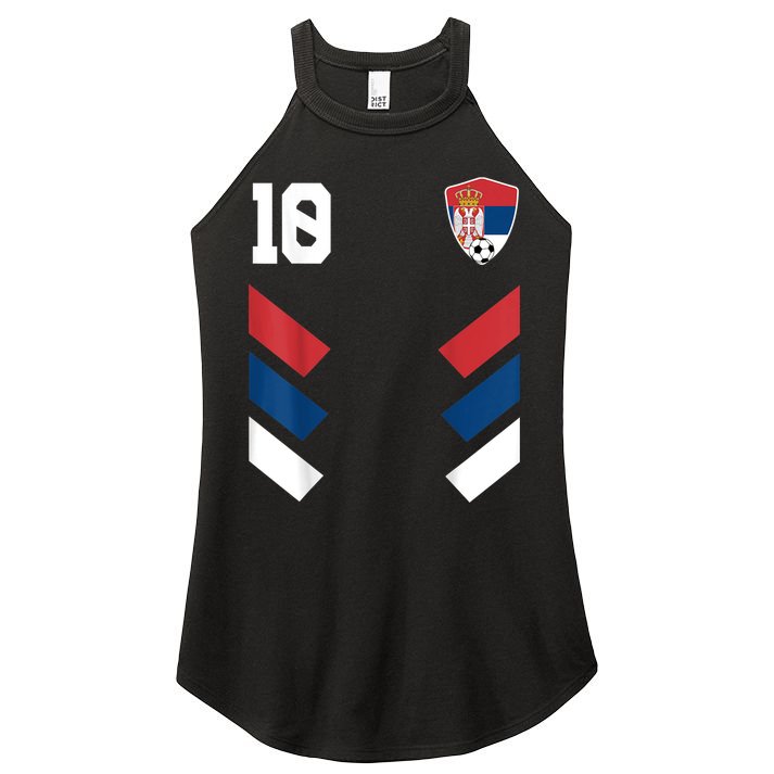 Serbia Soccer Jersey Serbian Football Shirt Flag Women's Perfect Tri Rocker Tank