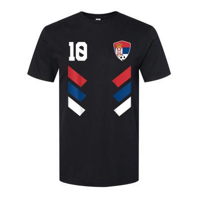 Serbia Soccer Jersey Serbian Football Shirt Flag Softstyle® CVC T-Shirt