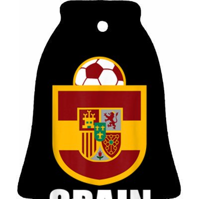 Spain Soccer Jersey Gift Spain Football Fans   Ceramic Bell Ornament