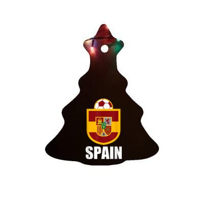 Spain Soccer Jersey Gift Spain Football Fans   Ceramic Tree Ornament