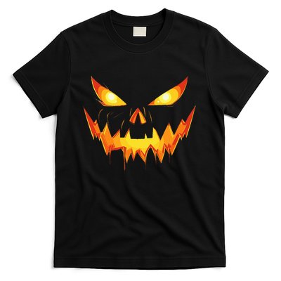 Scary Spooky Jack O Lantern Face Pumpkin Halloween T-Shirt