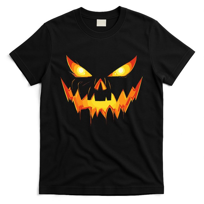 Scary Spooky Jack O Lantern Face Pumpkin Halloween T-Shirt