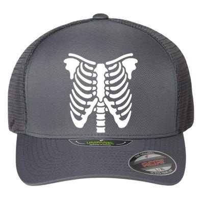 Skeleton Flexfit Unipanel Trucker Cap