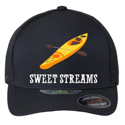 Sweet Streams Kayak Canoeing Boat Flexfit Unipanel Trucker Cap