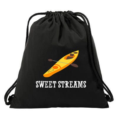 Sweet Streams Kayak Canoeing Boat Drawstring Bag
