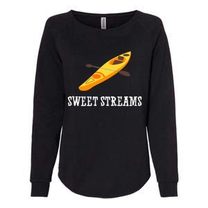 Sweet Streams Kayak Canoeing Boat Womens California Wash Sweatshirt