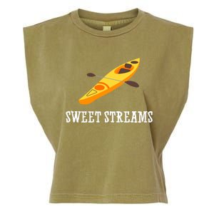 Sweet Streams Kayak Canoeing Boat Garment-Dyed Women's Muscle Tee