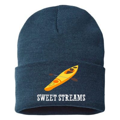 Sweet Streams Kayak Canoeing Boat Sustainable Knit Beanie