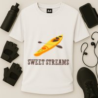 Sweet Streams Kayak Canoeing Boat Cooling Performance Crew T-Shirt