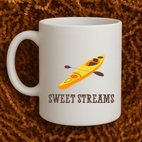 Sweet Streams Kayak Canoeing Boat Mug