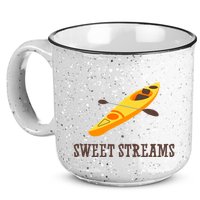 Sweet Streams Kayak Canoeing Boat 15oz Campfire Ceramic Mug