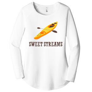 Sweet Streams Kayak Canoeing Boat Women's Perfect Tri Tunic Long Sleeve Shirt