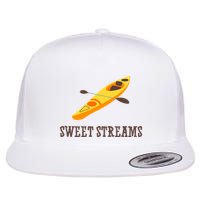 Sweet Streams Kayak Canoeing Boat Flat Bill Trucker Hat