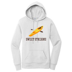 Sweet Streams Kayak Canoeing Boat Women's Pullover Hoodie