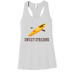 Sweet Streams Kayak Canoeing Boat Women's Racerback Tank