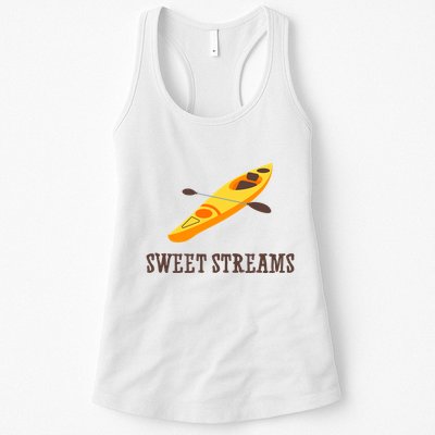 Sweet Streams Kayak Canoeing Boat Womens Tank Top