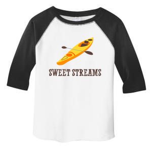 Sweet Streams Kayak Canoeing Boat Toddler Fine Jersey T-Shirt