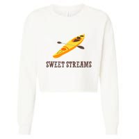 Sweet Streams Kayak Canoeing Boat Cropped Pullover Crew