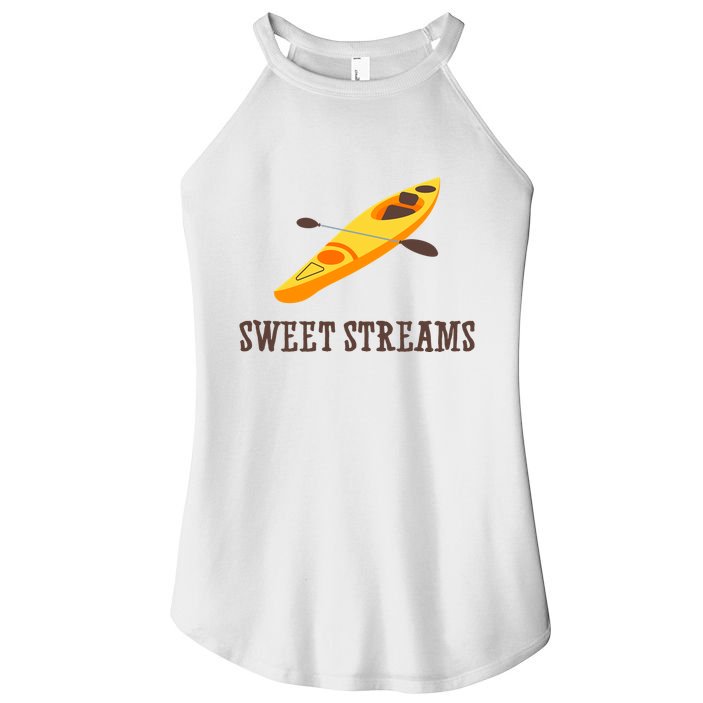 Sweet Streams Kayak Canoeing Boat Women's Perfect Tri Rocker Tank