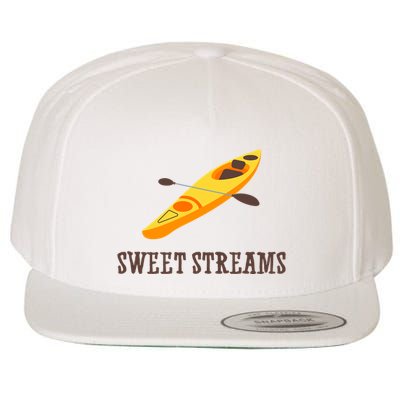 Sweet Streams Kayak Canoeing Boat Wool Snapback Cap