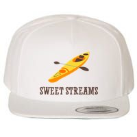 Sweet Streams Kayak Canoeing Boat Wool Snapback Cap
