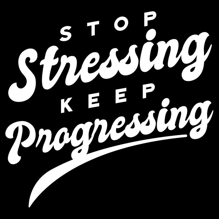 Stop Stressing Keep Progressing Quote 16 in Basic Backpack
