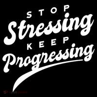 Stop Stressing Keep Progressing Quote Zip Tote Bag