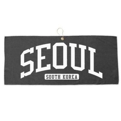 Seoul South Korea College Large Microfiber Waffle Golf Towel