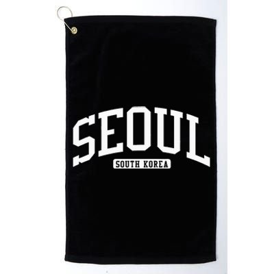 Seoul South Korea College Platinum Collection Golf Towel