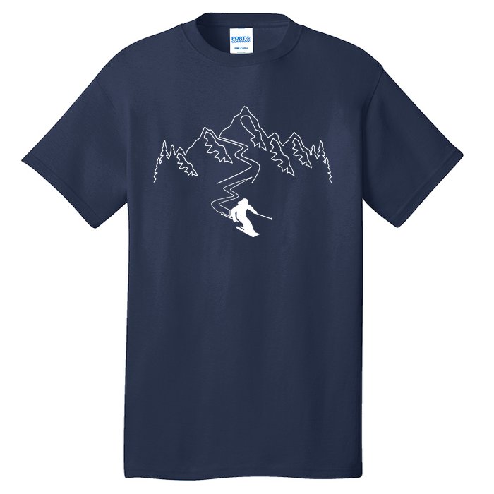 Skiing Tall T-Shirt