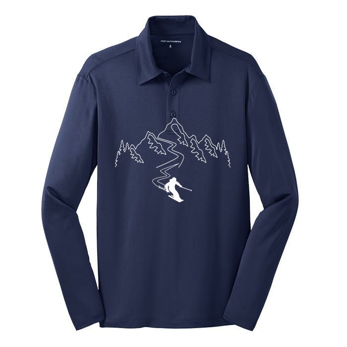 Skiing Silk Touch Performance Long Sleeve Polo