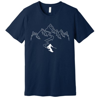 Skiing Premium T-Shirt