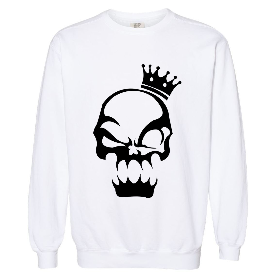 Skull Garment-Dyed Sweatshirt