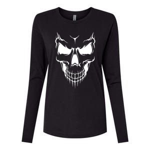 Skull Womens Cotton Relaxed Long Sleeve T-Shirt