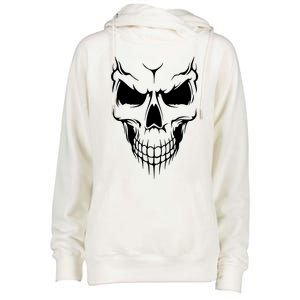 Skull Womens Funnel Neck Pullover Hood