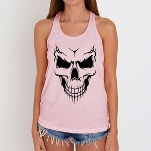 Skull Women's Knotted Racerback Tank