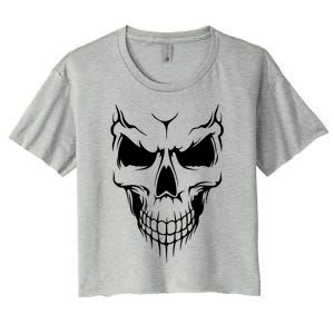 Skull Women's Crop Top Tee