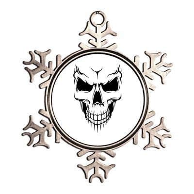 Skull Metallic Star Ornament