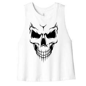 Skull Women's Racerback Cropped Tank