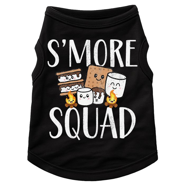 Smore Squad Kawaii S'more Camping Team distressed Doggie Tank