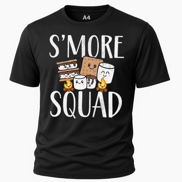 Smore Squad Kawaii S'more Camping Team distressed Performance Shirt