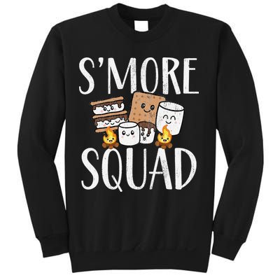 Smore Squad Kawaii S'more Camping Team distressed Sweatshirt