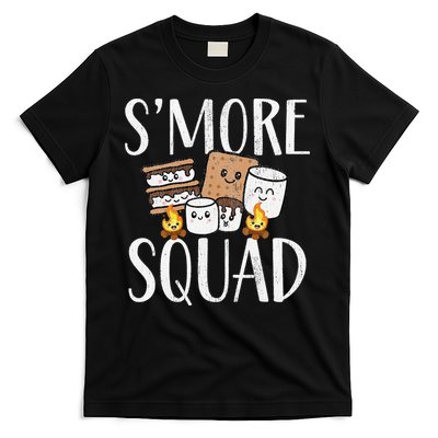 Smore Squad Kawaii S'more Camping Team distressed T-Shirt