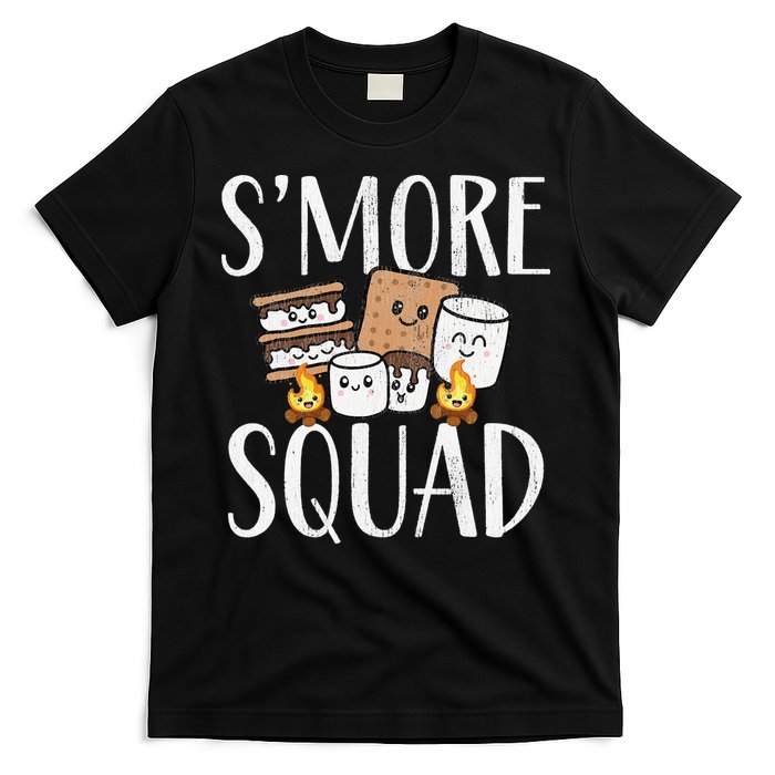 Smore Squad Kawaii S'more Camping Team distressed T-Shirt