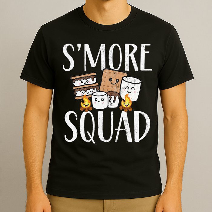Smore Squad Kawaii S'more Camping Team distressed T-Shirt
