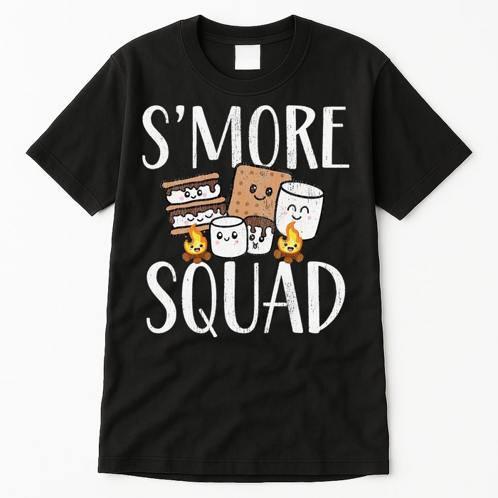 Smore Squad Kawaii S'more Camping Team distressed Tall T-Shirt
