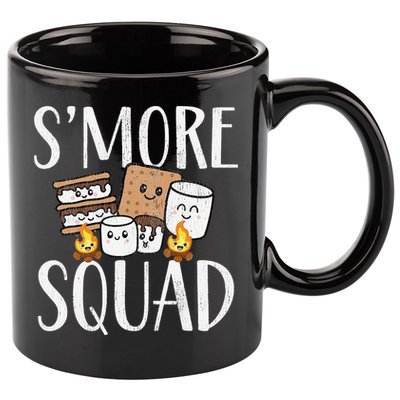 Smore Squad Kawaii S'more Camping Team distressed 11oz C Handle Ceramic Mug